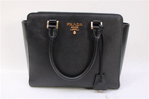 Prada Saffiano Leather Argilla Satchel Handbag 1BA113